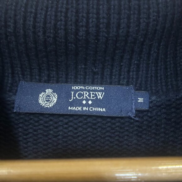 EUC J.Crew Men's Navy Blue Sweater Size Medium - Picture 7 of 13
